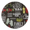 Ver imagem 2 de 8 Jogo Americano Redondo PVC Mesa Posta Grill Preto