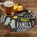 Ver imagem 1 de 8 Jogo Americano Redondo PVC Mesa Posta Grill Preto