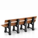 Ver imagem 3 de Banco de Jardim Madeira Plástica 2,0 M:marrom/kit Zincado Branco