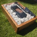 Ver imagem 7 de Lareira Ecológica em Madeira com pedras brancas 35x25 cm - Misti