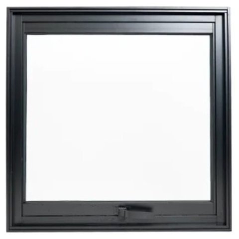 Janela de Aluminio Maxim-ar 1°seção Abertura 90° Linha Premium:0,80 X 0,80/preto