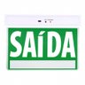 Placa de Sinalizaçao Saida Emergência Lâmpada LED Bateria Recarregavel Luz Iluminaçao Empresa - 1