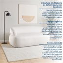 Ver mais imagens de Conjunto Sofá Orgânico 2 Lugares 160cm 1 Poltrona Base Fixa e Orgânica Zoe Yescasa Bege Off White