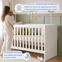 Ver mais imagens de Berço com Regulagem de Altura 100% MDF Soft Americano Branco