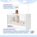 Ver imagem 3 de Berço com Regulagem de Altura 100% MDF Soft Americano Branco