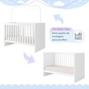 Ver imagem 5 de Berço com Regulagem de Altura 100% MDF Soft Americano Branco