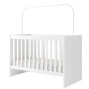 Ver imagem 3 de Berço com Regulagem de Altura 100% MDF Soft Americano Branco
