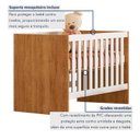 Ver imagem 3 de Berço com Regulagem de Altura 100% Mdf Soft Americano