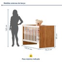 Ver imagem 5 de Berço com Regulagem de Altura 100% Mdf Soft Americano
