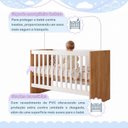 Ver imagem 4 de Berço com Regulagem de Altura 100% MDF Soft Americano Marrom/Amadeirado/Branco