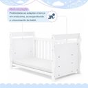 Ver imagem 6 de Berço 3 em 1 com Regulagem de Altura 100% MDF Star Branco