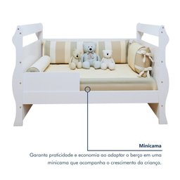 Berço 3 em 1 com Regulagem de Altura 100% Mdf Star - 6