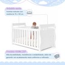 Ver imagem 2 de Berço 3 em 1 com Regulagem de Altura 100% MDF Star Branco