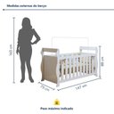 Ver imagem 7 de Berço 3 em 1 com Regulagem de Altura 100% Mdf Star