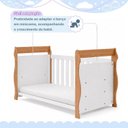 Ver imagem 6 de Berço 3 em 1 com Regulagem de Altura 100% MDF Star Branco/Amadeirado