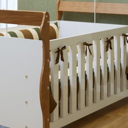 Berço 3 em 1 com Regulagem de Altura 100% Mdf Star - 8