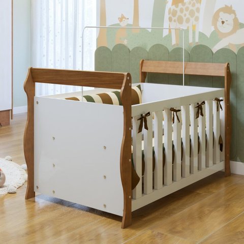 Berço 3 em 1 com Regulagem de Altura 100% Mdf Star