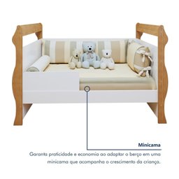 Berço 3 em 1 com Regulagem de Altura 100% Mdf Star - 6