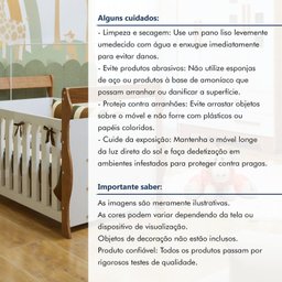 Berço 3 em 1 com Regulagem de Altura 100% Mdf Star - 9