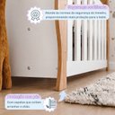 Ver imagem 7 de Berço 3 em 1 com Regulagem de Altura 100% MDF Star Branco/Amadeirado