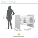 Ver imagem 5 de Berço 3 em 1 com Regulagem de Altura 100% Mdf Carinho
