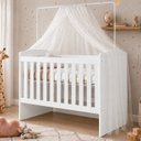 Ver imagem 1 de Berço 3 em 1 com Regulagem de Altura 100% MDF Carinho Branco