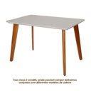 Ver imagem 6 de Mesa 4 Lugares em Madeira Maciça com Tampo Off White Verona Espresso Móveis