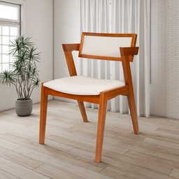 Kit 4 Cadeiras Madeira Maciça e Estofada Ímola Authentic Espresso Móveis - 3