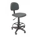 Ver imagem 2 de Cadeira Caixa Secretária Giratória Tecido:preto