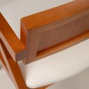 Ver mais imagens de Kit 8 Cadeiras Madeira Maciça e Estofada Ímola Authentic Espresso Móveis Marrom/Champagne/Off White