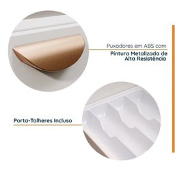 Cozinha Modulada 2 Peças 2 Balcões Arizona Cabecasa Madeiramadeira - 5