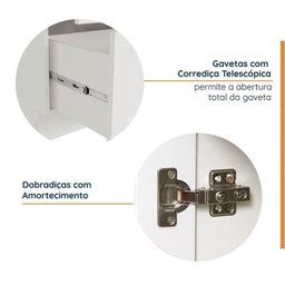 Cozinha Modulada 2 Peças 2 Balcões Arizona Cabecasa Madeiramadeira - 6