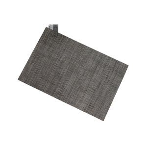 Jogo Lugar Americano Retangular Cinza 45 (L) x 30 (A)cm Decoração Mesa Posta Descanso Prato