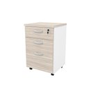 Ver imagem 3 de Gaveteiro Volante para Escritório 2 Gavetas e Gaveta para Pasta