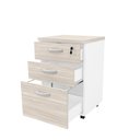 Ver imagem 4 de Gaveteiro Volante para Escritório 2 Gavetas e Gaveta para Pasta