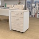 Ver imagem 1 de Gaveteiro Volante para Escritório 2 Gavetas e Gaveta para Pasta