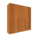 Ver imagem 2 de Quarto Solteiro Guarda-Roupa Ripado Nova York, Cama Solteiro Mônaco, Cômoda 4 Gavetas Nova York Bege/Cinamomo