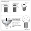 Ver imagem 6 de Válvula Lavatório Banheiro Pia Click Colorida Cobre Metal