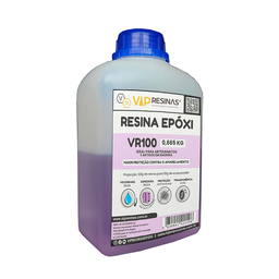 Resina Epóxi + Endurecedor Uv Vr100 1,000kg Baixa Espessura - 4