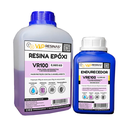 Ver imagem 1 de Resina Epóxi + Endurecedor Uv Vr100 1,000kg Baixa Espessura