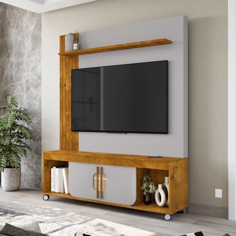 Estante para TV e Home Theater até 65 Polegadas 160CMX191CM Maragogi Marrom