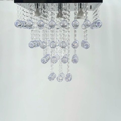 Luminária Pendente Cristal Acrílico para Sala Belissímo