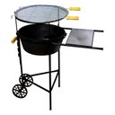 Ver imagem 1 de Churrasqueira Redonda Funda Bandeja e Carrinho 70x66x42cm