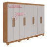 Guarda-Roupa Casal 8 Portas Easy Slim com Pés - 10