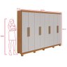 Guarda-Roupa Casal 8 Portas Easy Slim com Pés - 5