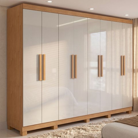 Guarda-Roupa Casal 8 Portas Easy Slim com Pés