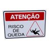 Placa de Sinalização Atenção Risco de Queda 20 X 30 Cm - 1