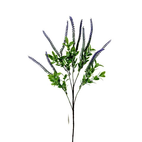 Buquê Lavanda Artificial Roxa 65cm 5 Hastes Decoração Floral para Vaso