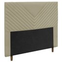 Ver imagem 1 de Cabeceira Cama Box Casal Queen Size Viena 160Cm Bege