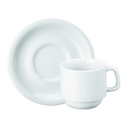 Jogo 48 Xícaras de Chá 200ml com Pires Porcelana Schmidt - 1